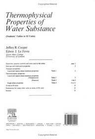Thermophysical Properties of Water Substance: Students' Tables in SI Units