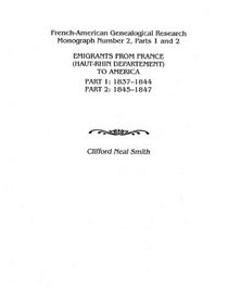 Emigrants From France Haut-rhin Department To America. 1837-1844 And 1845-1847