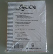 Elements of Literature First Course Literary Elements: Transparencies, Worksheets, Teaching Notes, Answer Key