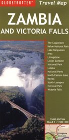 Zambia and Victoria Falls Travel Map (Globetrotter Travel Map)