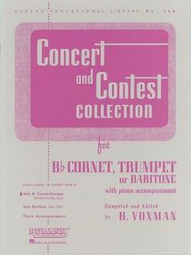 Concert and Contest Collect Bb Cornet, Trumpet or Baritone with piano accompaniment