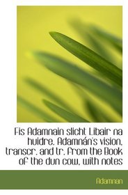 Fis Adamnain slicht Libair na huidre. Adamnn's vision, transcr. and tr. from the Book of the dun co