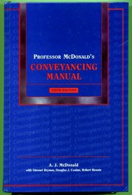 Professor McDonald's Conveyancing Manual