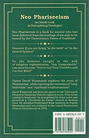 Neo Phariseeism: An Inside Look at Hairsplitting Theologies
