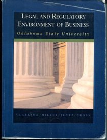 Legal and Regulatory Environment of Business Oklahoma State University