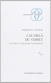 L'au-dela du verset: Lectures et discours talmudiques (Collection 