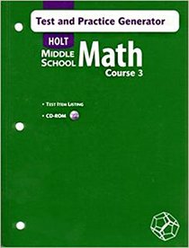 Test and Practice Generator Test Item Listing (Holt Middle School Math Course 3)