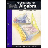 Foundations for Algebra: Year 1