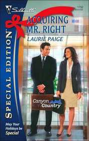 Acquiring Mr. Right  (Canyon Country, Bk 3) (Silhouette Special Edition, No 1792)