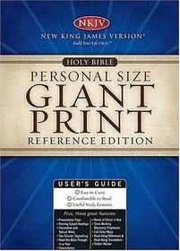 Holy Bible Personal Size Giant Print Reference Edition