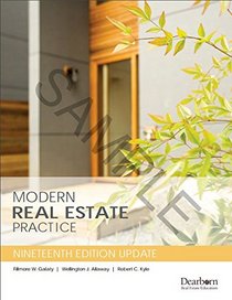 Modern Real Estate Practice 19th Edition UPDATE