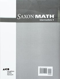 Saxon Homeschool Intermediate 4: Testing Book Grade 4