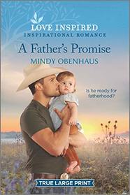 A Father's Promise (Bliss, Texas, Bk 1) (Love Inspired, No 1294) (True Large Print)
