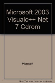 Microsoft 2003 Visual C++.Net 7 CD Student Stand Ed