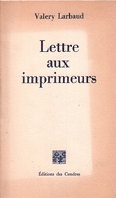 Lettre aux imprimeurs (French Edition)