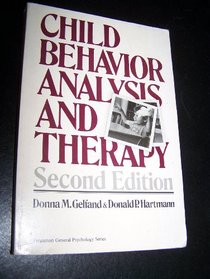 Child Behaviour Analysis and Therapy (General Psychology)