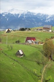 Bucegi Mountains from Petstera Village Romania Journal: 150 page lined notebook/diary