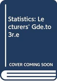 Statistics: Lecturers' Gde.to 3r.e