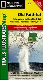 Yellowstone National Park SW - Old Faithful Trail Map