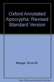 Oxford Annotated Apocrypha: Revised Standard Version