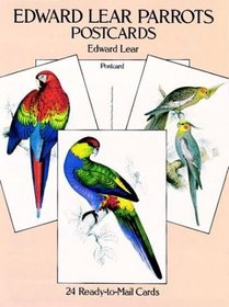 Edward Lear Parrots Postcards: 24 Ready-To-Mail Cards (Card Books)