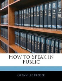 How to Speak in Public