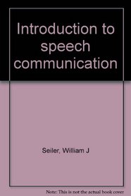 Introduction to speech communication