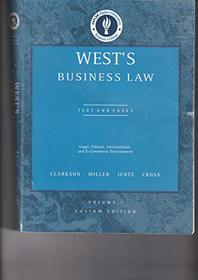 West's Business Law Text and Cases: Custom 9th Edition