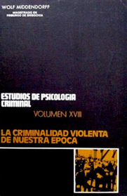 Estudios de Psicologia Criminal Volumen XVIII
