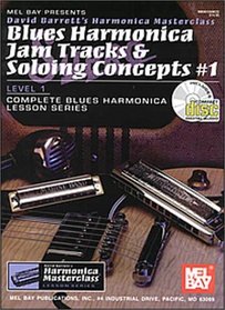 Blues Harmonica Jam Tracks  Soloing Concepts #1 Book/CD Set