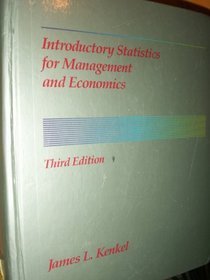 Introductory Statistics for Management and Economics (Prindle, Weber, and Schmidt Series in Mathematics)