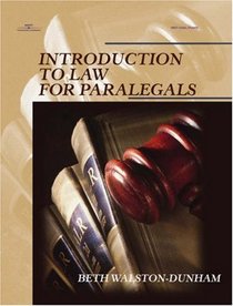 INTRODUCTION TO LAW FOR PARALEGALS