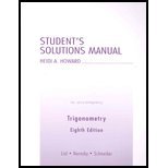 Student's Solution Manual to Accompany Trigonometry