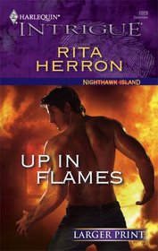 Up In Flames (Nighthawk Island, Bk 9) (Harlequin Intrigue, No 1029) (Larger Print)