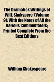 The dramatick writings
