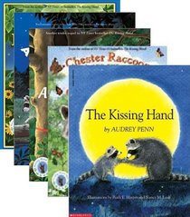 5 Book Collection of Chester the Raccoon The Kissing Hand Books By Audrey Penn (Kissing Hand Books, Includes: The Kissing Hand; A Pocket Full of Kisses; A Kiss Goodbye; Chester Raccoon and the Big Bad Bully; and Chester Raccoon and the Acorn Full of Memor