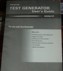 Test Generator User's Guide Version 2.0 (McDougal Littell World history Patterns of Interaction)
