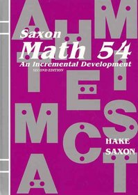 Math 54: An Incremental Development: Student Book