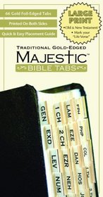 Majestic Bible Tabs, Traditional Gold, Large Print (Majestic Bible Tabs (Large Print))