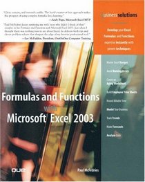 Formulas and Functions with Microsoft Excel 2003 (Business Solutions)