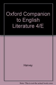 Oxford Companion to English Literatu 4ED