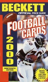 Official Price Guide to Football Cards 2000 : 19th Edition (Official Price Guide to Football Cards)