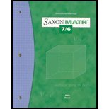 5/4 Saxon Math Solutions Manual for the Student