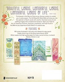KJV, Beautiful Word Bible, Imitation Leather, Tan/Pink, Red Letter Edition: 500 Full-Color Illustrated Verses