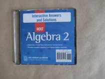 Holt Algebra 2 Interactive Answers and Solutions Cd-rom