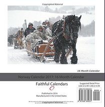 Norway Calendar 2017: 16 Month Calendar