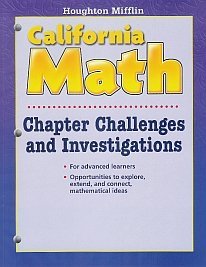 Chapter Challenges and Investigations (Grade 4) (California Math)