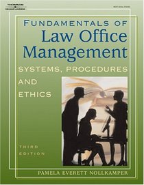 Fundamentals of Law Office Management (West Legal Studies Series)