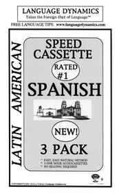 Latin American Spanish Speed Cassette 3 Pack/3 One Hour Audiocassette Tapes