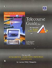 Student Telecourse Guide, Volume 1, Chapters 1-13 for use with Fundamental Accounting Principles